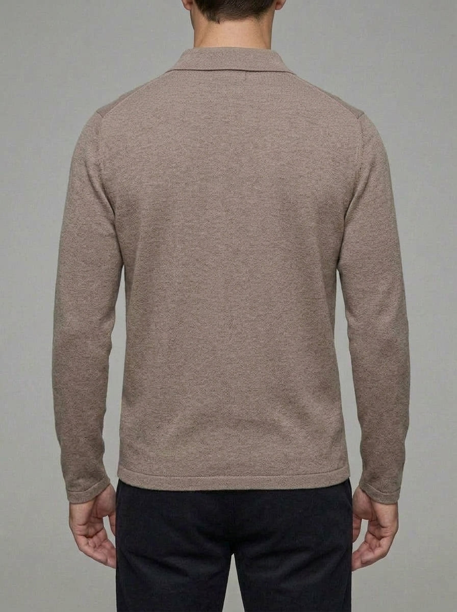 Wool Polo Sweater Men