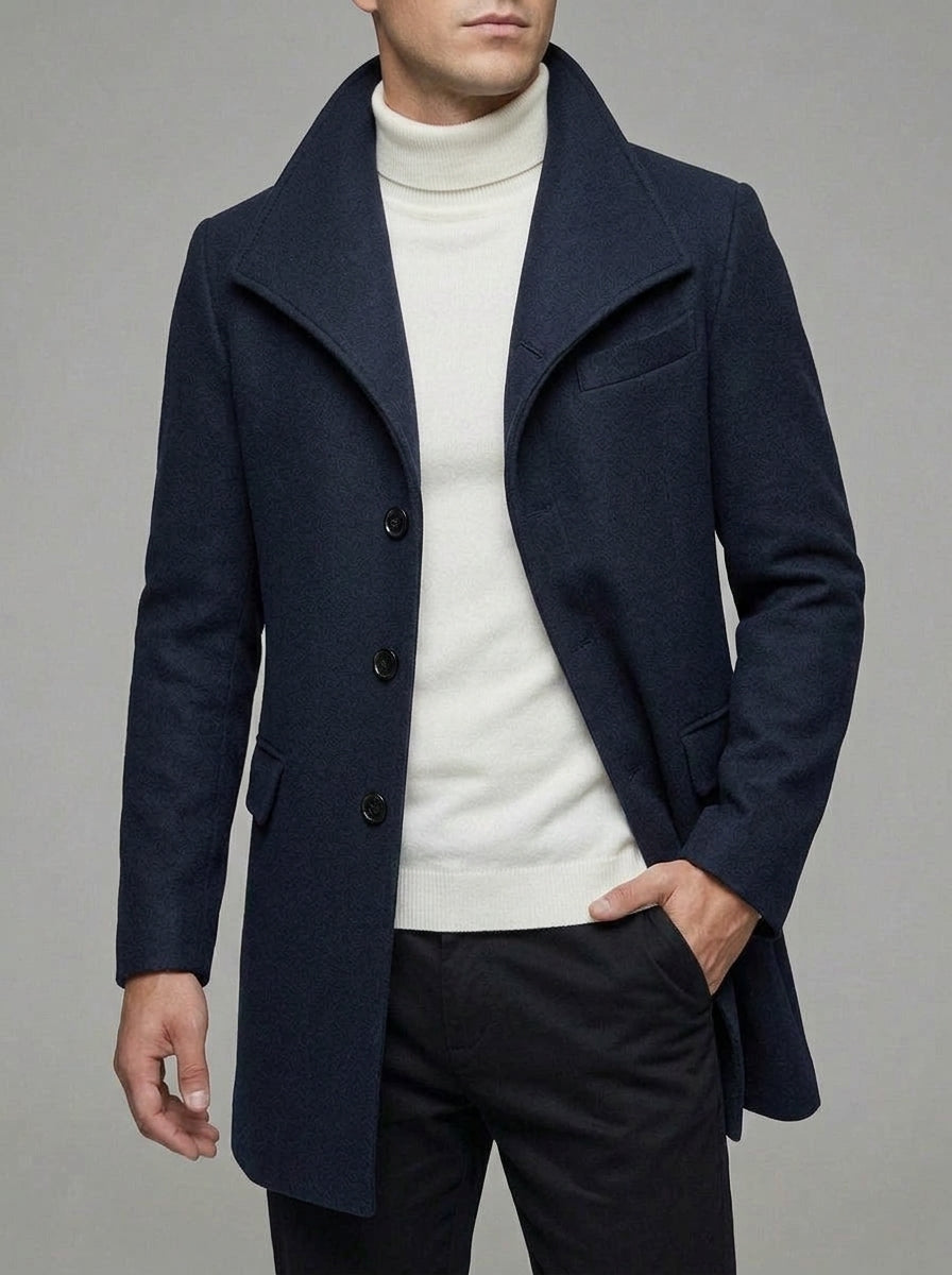 Trench Coat Mens – Belessia Wool Overcoat