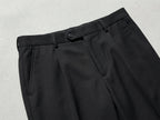 Stretch Tailored Trousers Men Wool Dress Pants