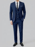 Wool Classic 2-Piece Suit Men Slim Fit