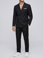 Lightweight Double-Breasted Suit Set Men