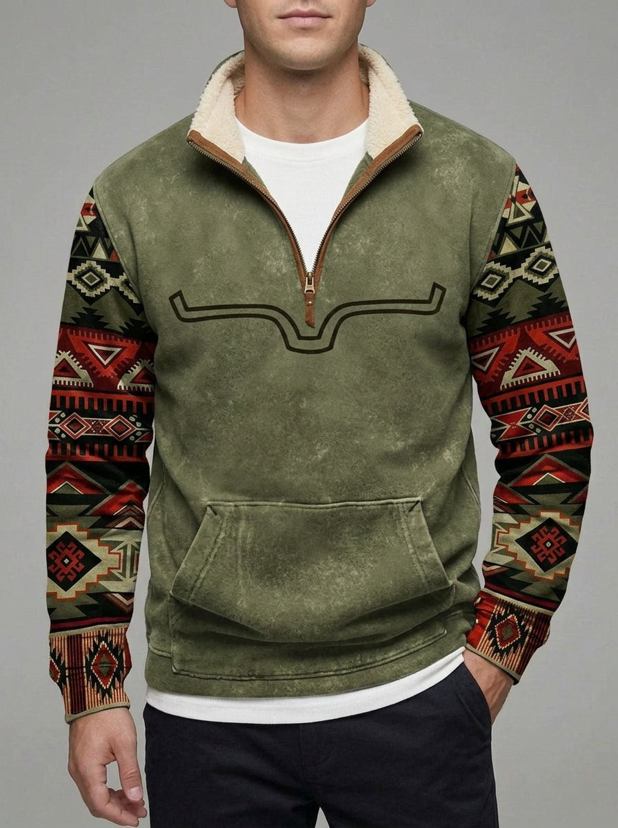 Belessia Knit Zip-Up Sweater Men