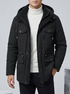 Insulated Winter Jacket Men Waterproof Thermal Wool