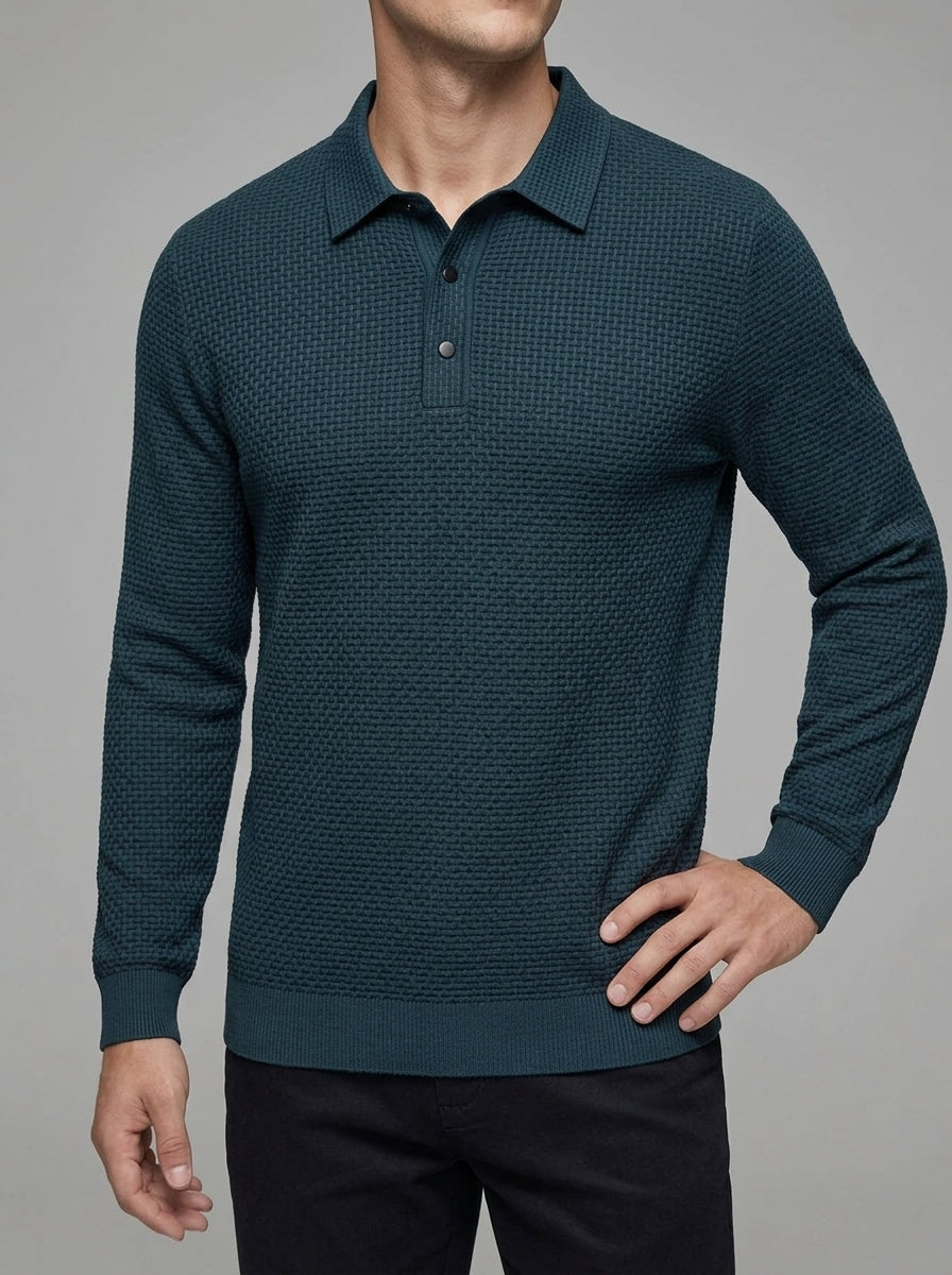 Wool Polo Shirt Men