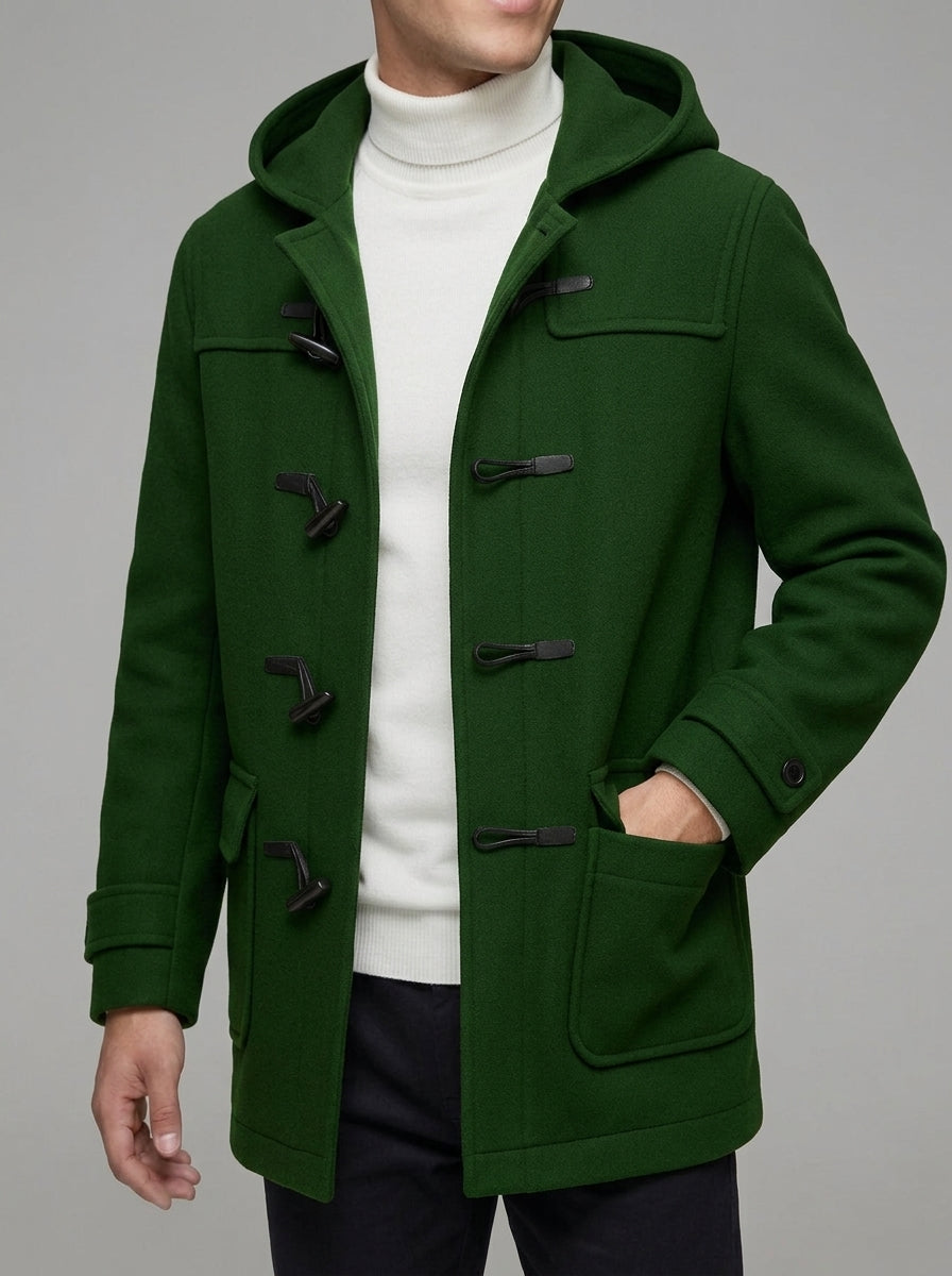 Mens Trench Coat – Wool Blend Casual Winter Overcoat