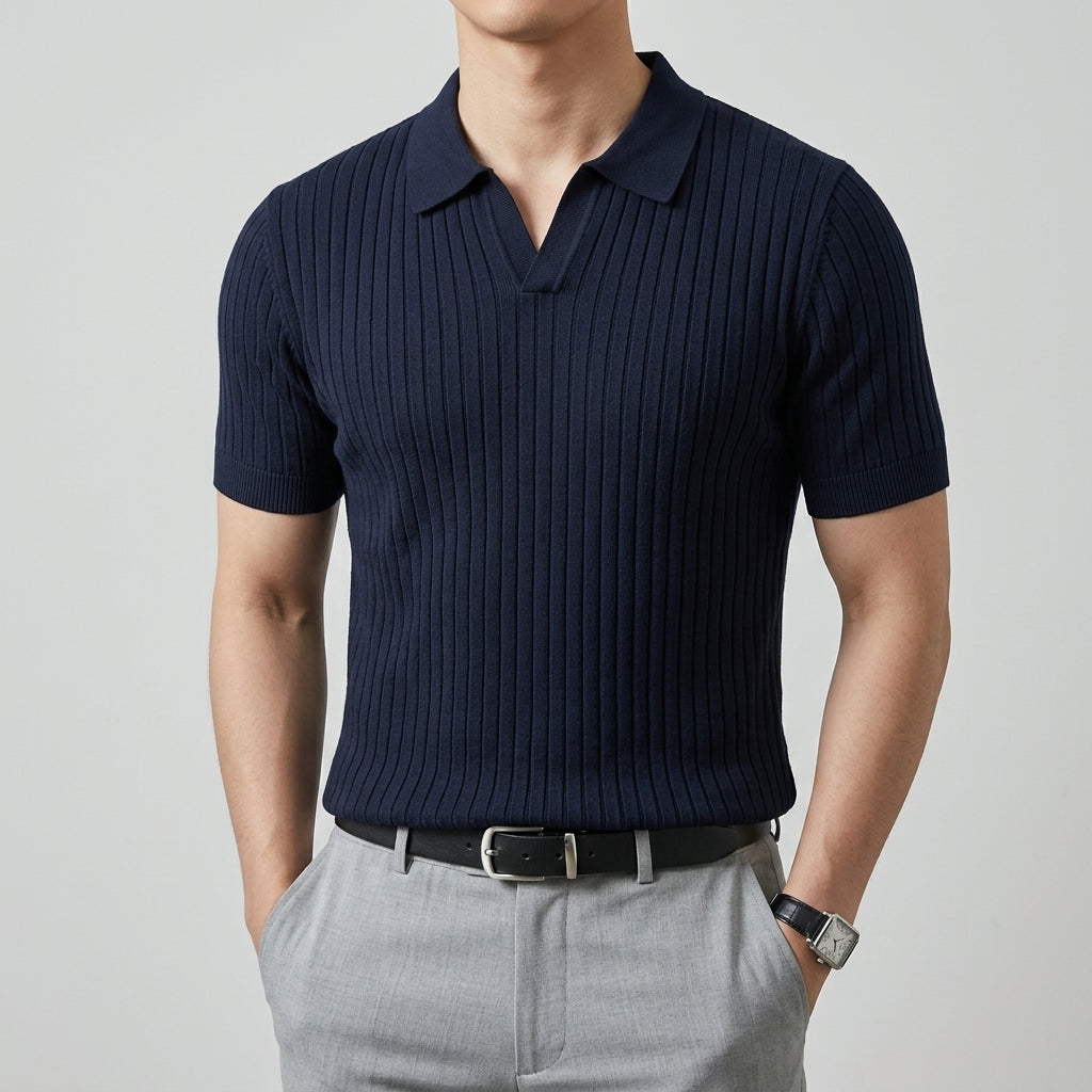 Cotton Polo Shirt Men Casual Short Sleeve