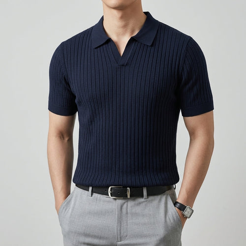 Cotton Polo Shirt Men Casual Short Sleeve