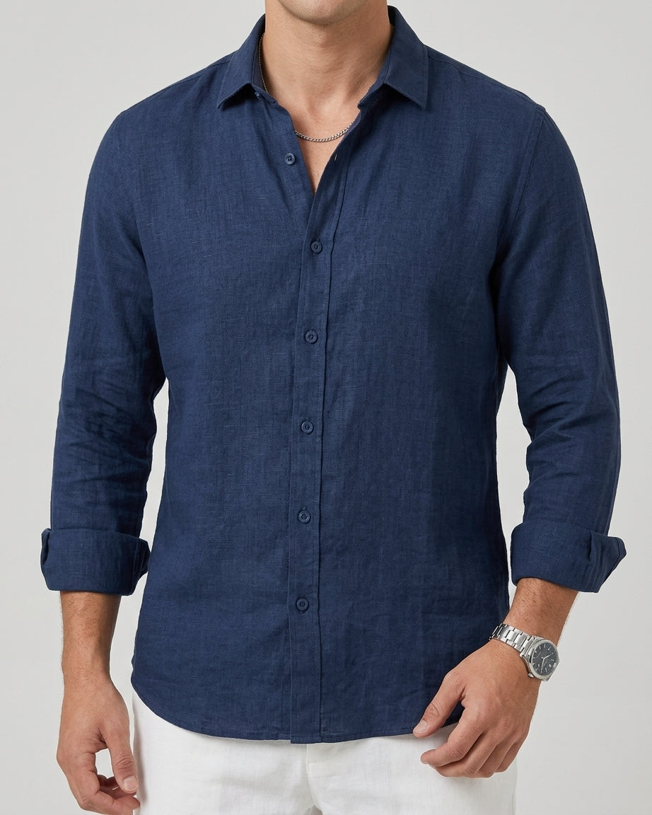 Linen Casual Shirt Men – Summer Essential