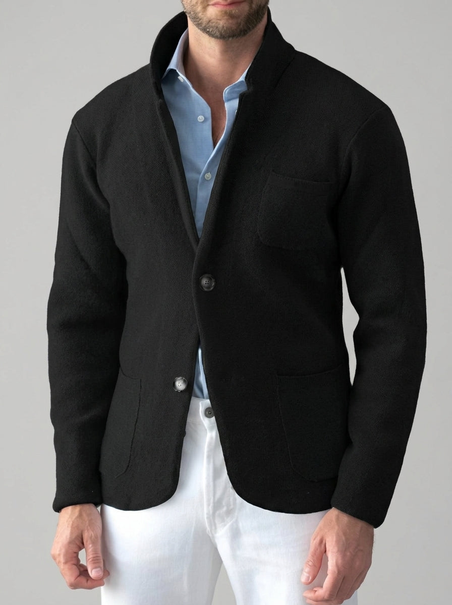 Wool Jacket Men's Tailored Fit Smart Casual