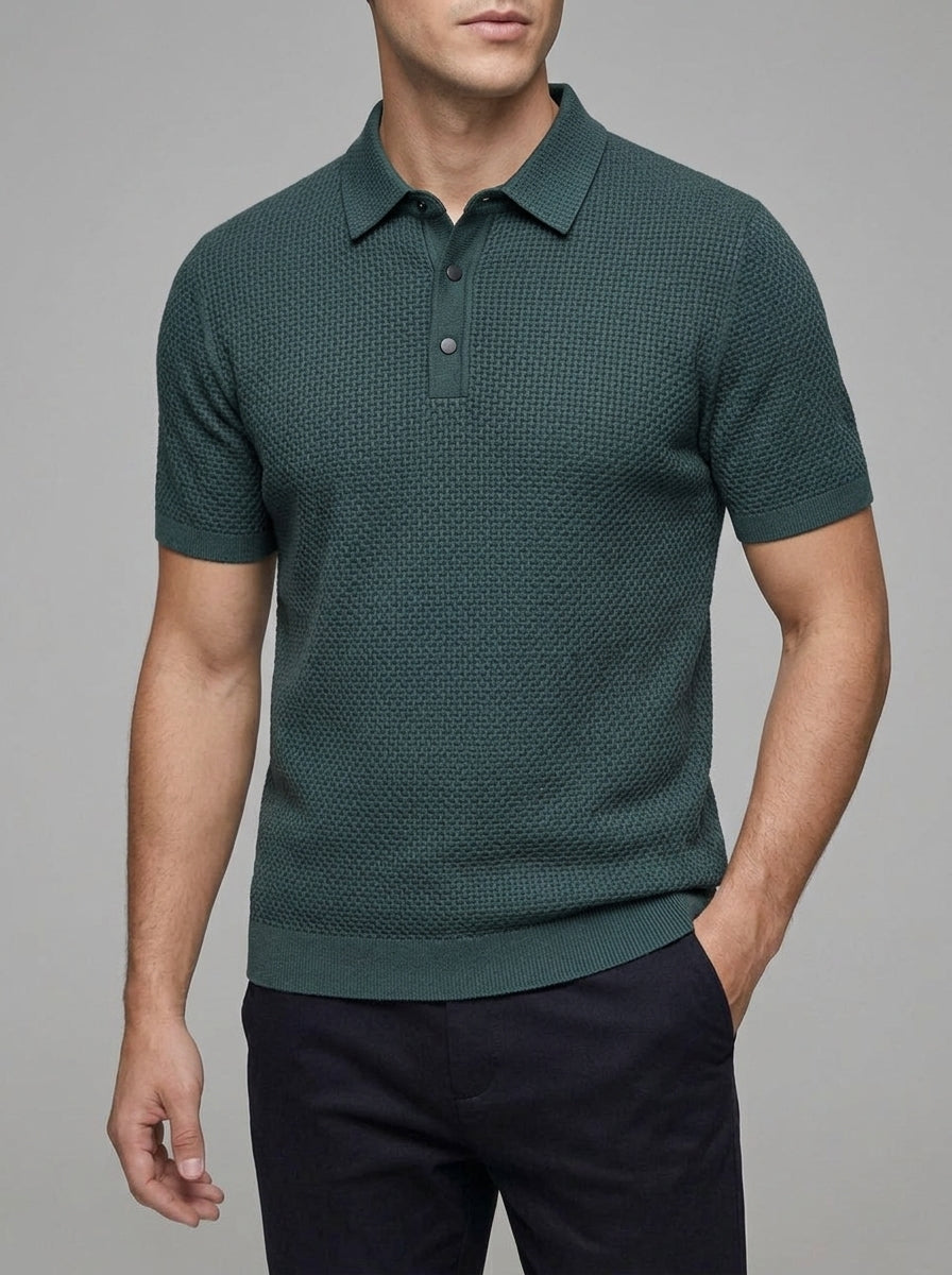 Wool Polo Shirt Men