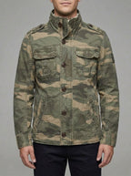 Green Field Jacket Men – Cotton Military Style
