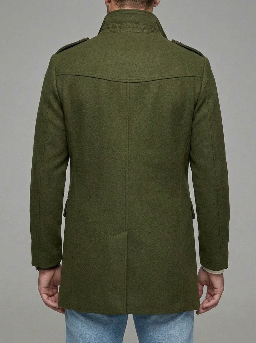 Wool Overcoat Men Structured – Trench Coat Style