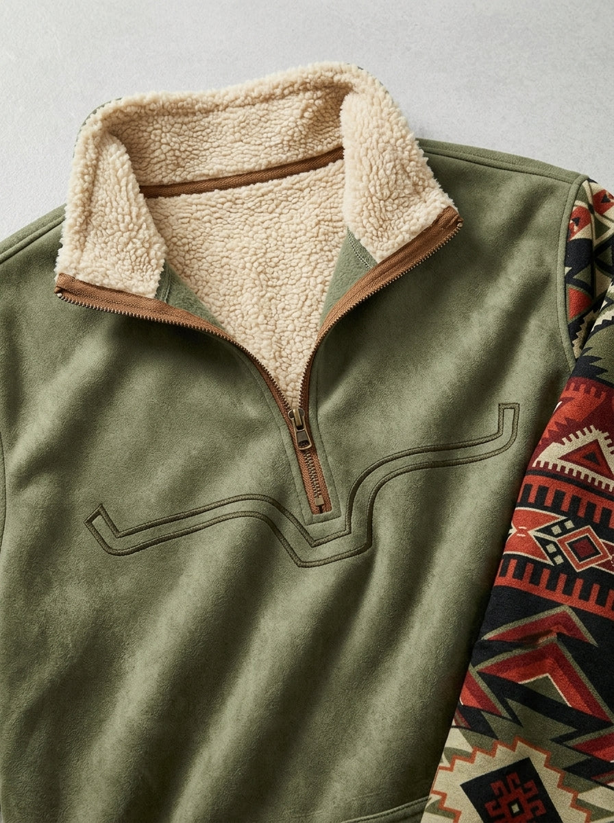 Belessia Knit Zip-Up Sweater Men