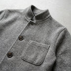 Grigio Premium Wool Button Cardigan - Cozy, Stylish Knitwear