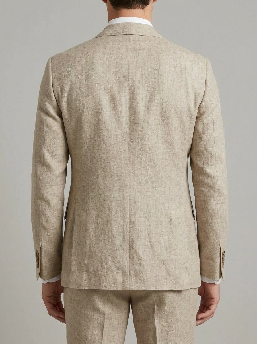 Slim-Fit Linen Summer Blazer Men