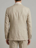 Slim-Fit Linen Summer Blazer Men