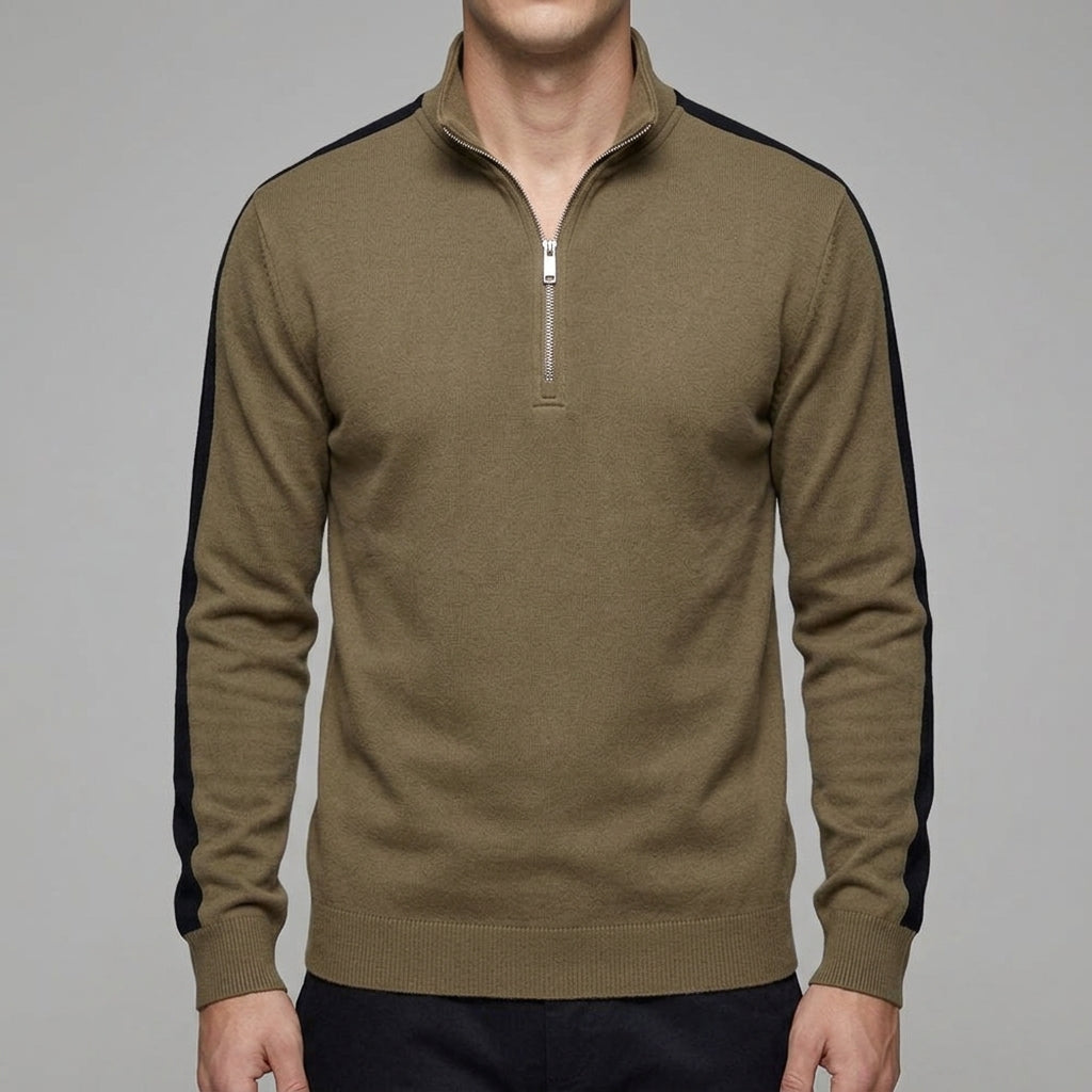 Wool Quarter Zip Sweater Men