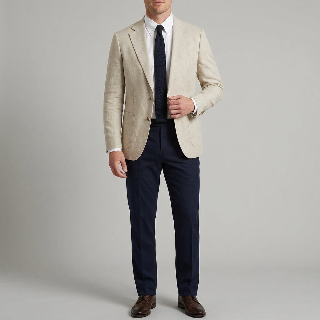 Wool Slim-Fit Two-Button Blazer Men