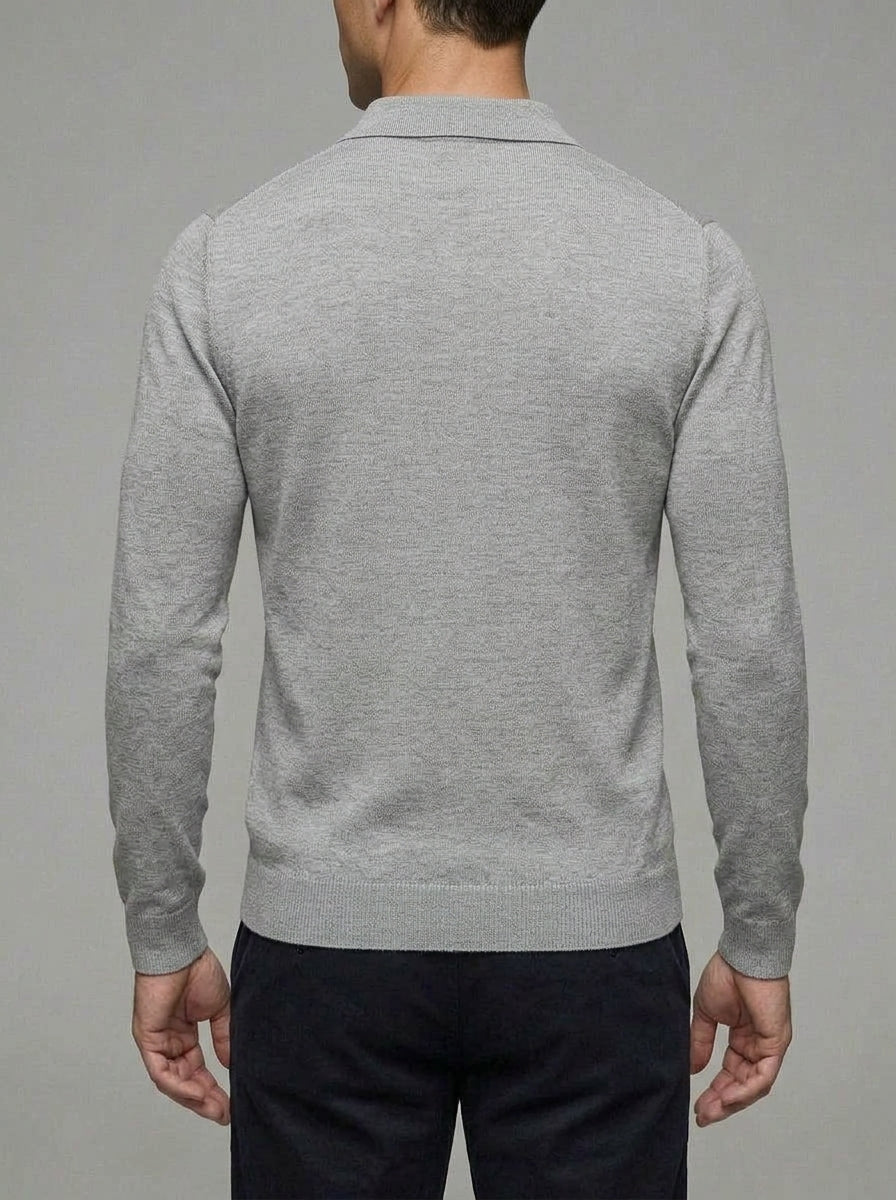 Belessia Merino Wool Polo Shirt  - Soft Knit Men