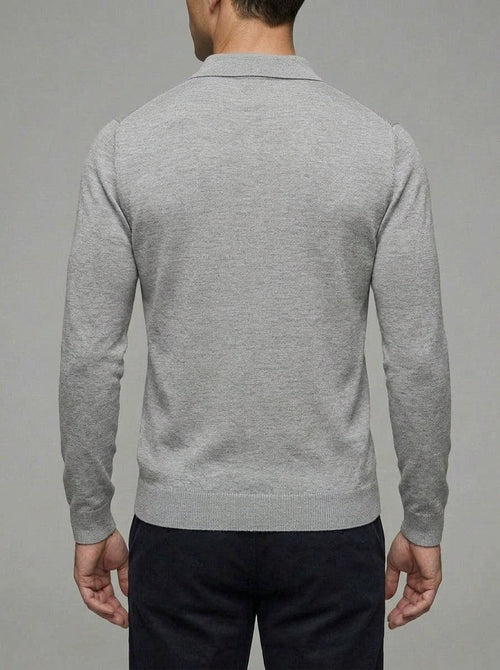 Belessia Merino Wool Polo Shirt  - Soft Knit Men