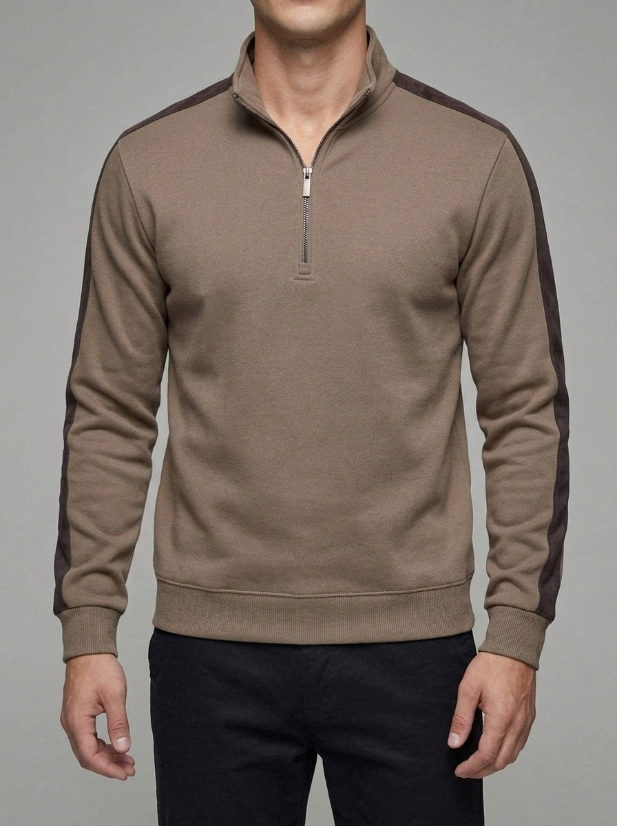 Wool Quarter Zip Sweater Men