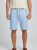 Cotton Chino Shorts Men Casual Drawstring Relaxed Fit