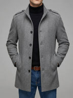 Wool Overcoat Men Structured – Trench Coat Style