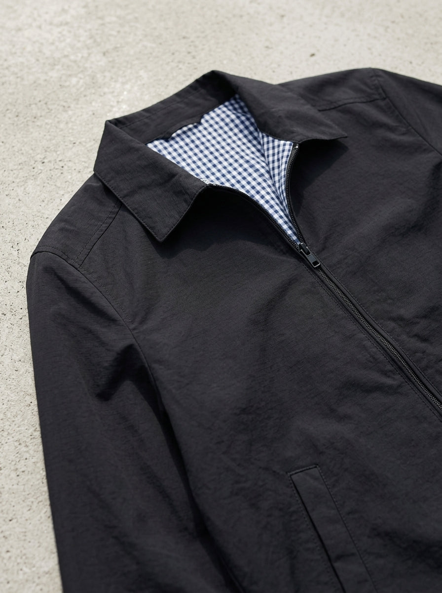 Mens Lightweight Jacket – Cotton Checkered Lining