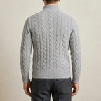 Belessia Castello Wool Half Zip Sweater Men