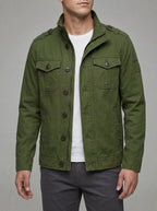 Green Field Jacket Men – Cotton Military Style