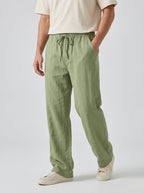 Linen Trousers Men Summer Baggy