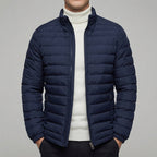 Puffer Jacket Men Wool Blend