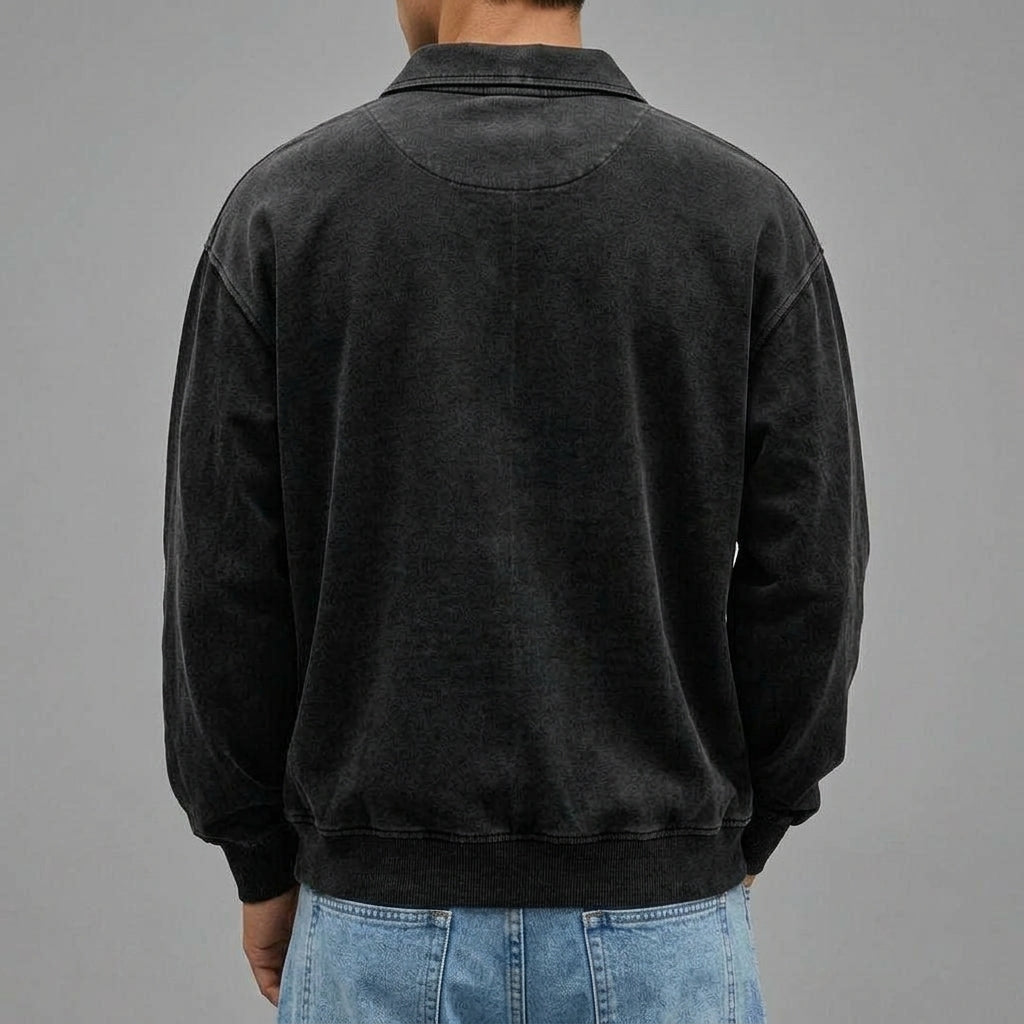 Wool Long Sleeve Polo Men – Comfortable Layering