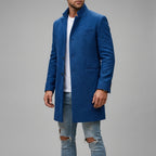Trench Coat Mens – Tailored Long Wool Winter Coat