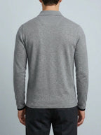 Long Sleeve Polo Shirt Men – Wool Blend