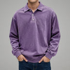 Wool Long Sleeve Polo Men – Comfortable Layering