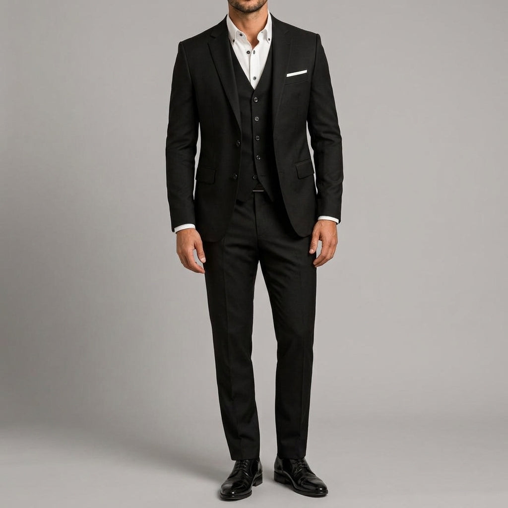 Ethan Wool Slim-Fit 3-Piece Suit Men
