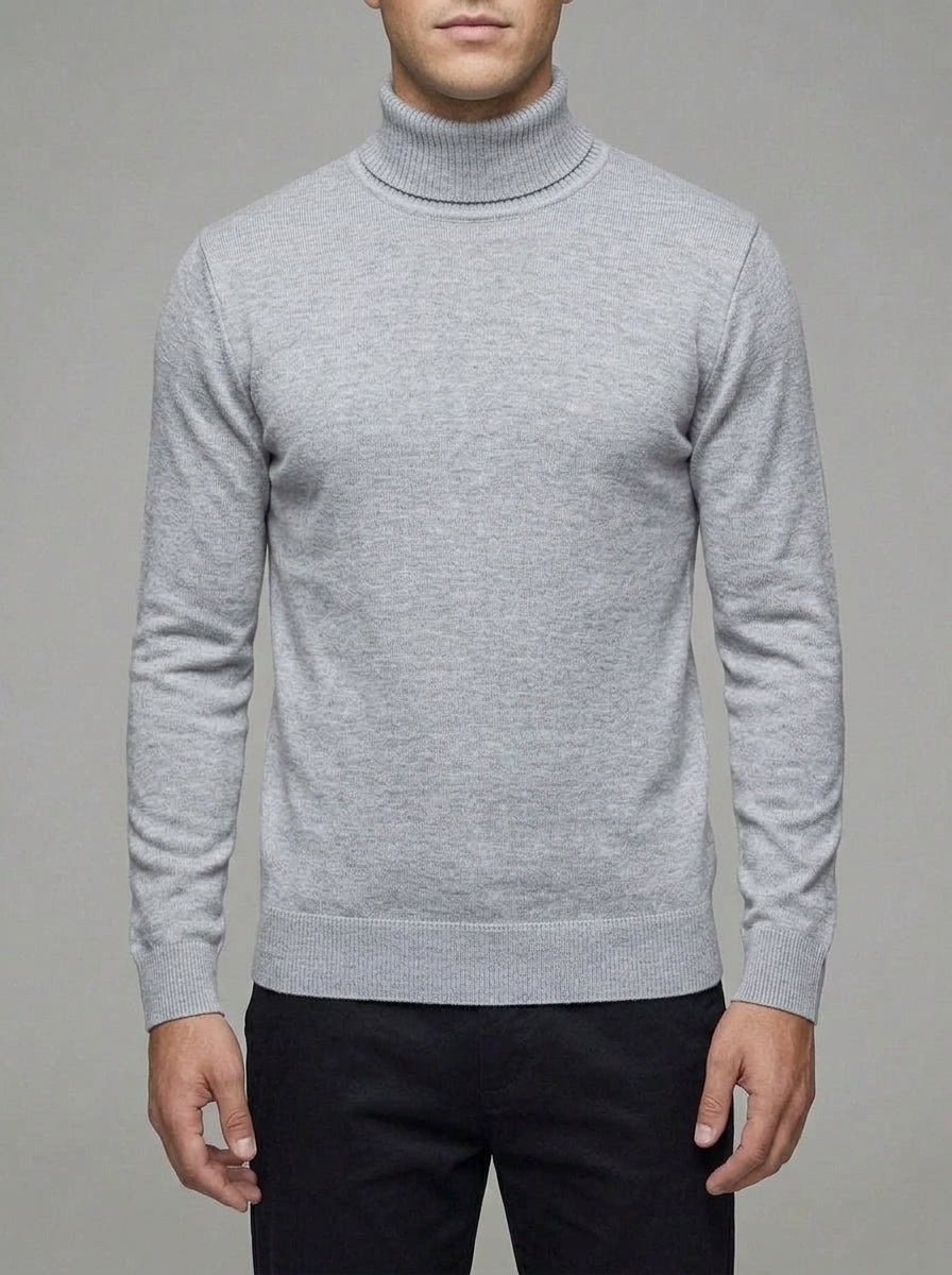 Wool Blend Roll Neck Jumper Men