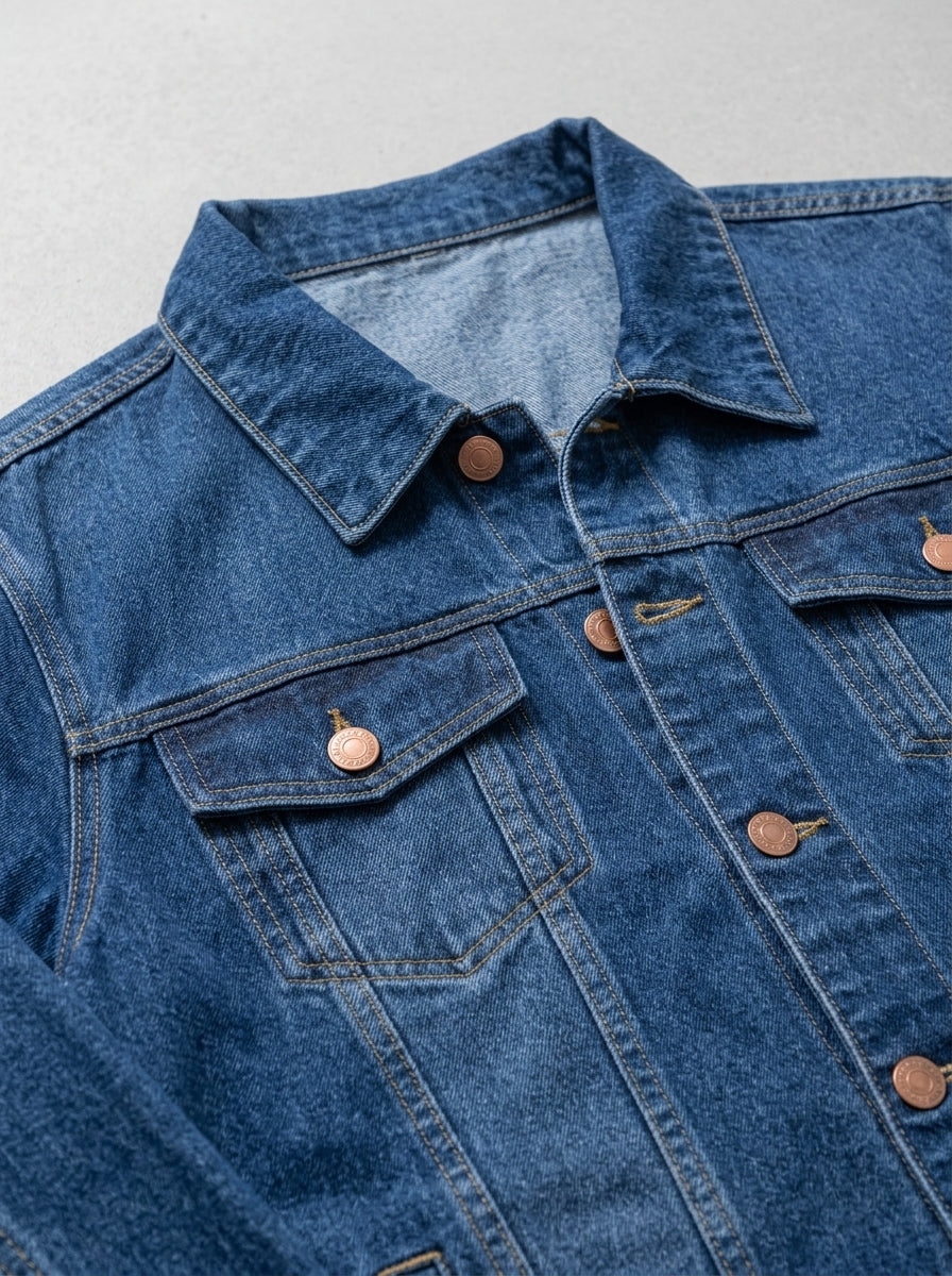 Men's Denim Jacket – Classic Blue