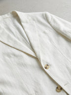 Linen Summer Blazer Men Lightweight Jacket