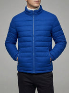 Puffer Jacket Men Wool Blend
