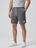 Cotton Chino Shorts Men Casual Drawstring