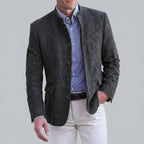 Wool Blazer Jacket Men Classic