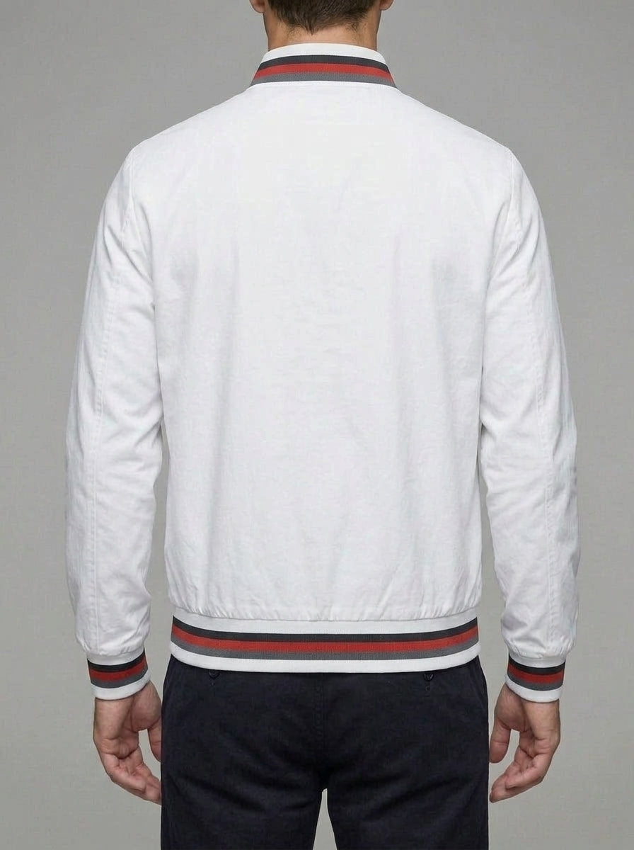 Mens Lightweight Bomber Jacket – Polyester Casual