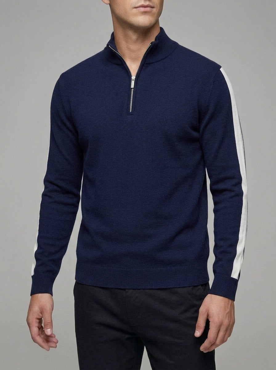 Wool Quarter Zip Sweater Men