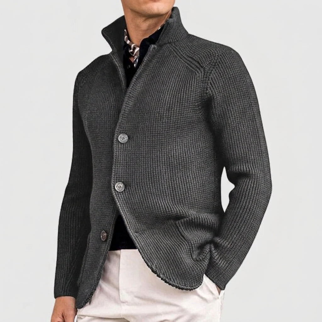 Wool Cardigan Men Classic Style