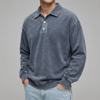 Wool Long Sleeve Polo Men – Comfortable Layering
