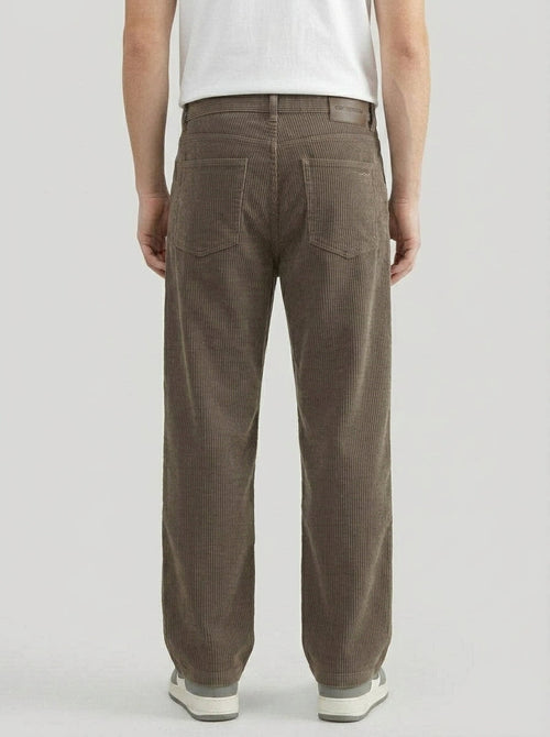 Corduroy Trousers Men Straight Leg