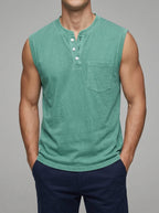 Cotton Casual Shirt Men Vintage Style