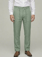 Linen Casual Trousers Men